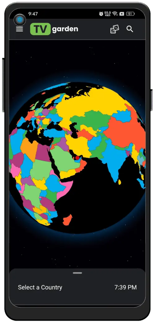 لقطة شاشة من برنامج TV Garden 1